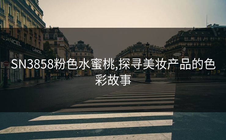 SN3858粉色水蜜桃,探寻美妆产品的色彩故事