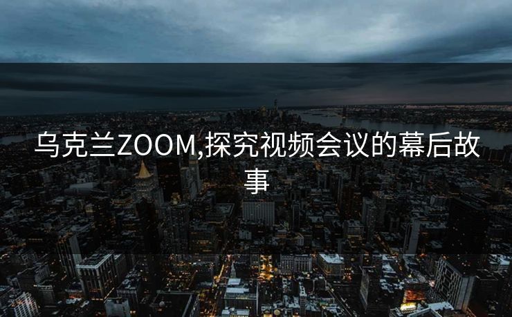 乌克兰ZOOM,探究视频会议的幕后故事