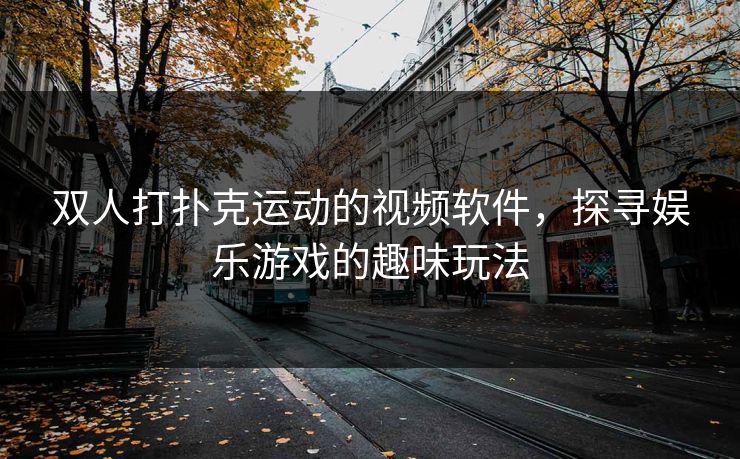 双人打扑克运动的视频软件，探寻娱乐游戏的趣味玩法