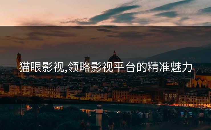 猫眼影视,领略影视平台的精准魅力